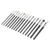 15-Piece Makeup Brush Set for Foundation Blending Eyeshadow, Professional Vegan Brushes with Soft Synthetic Bristles