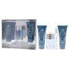 Invincible by New Brand for Men - 4 Pc Gift Set 3.3oz EDT Spray, 0.5oz EDT Spray, 4.3oz After Shave, 4.3oz Shower Gel